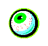 Animated eyeball pointing right